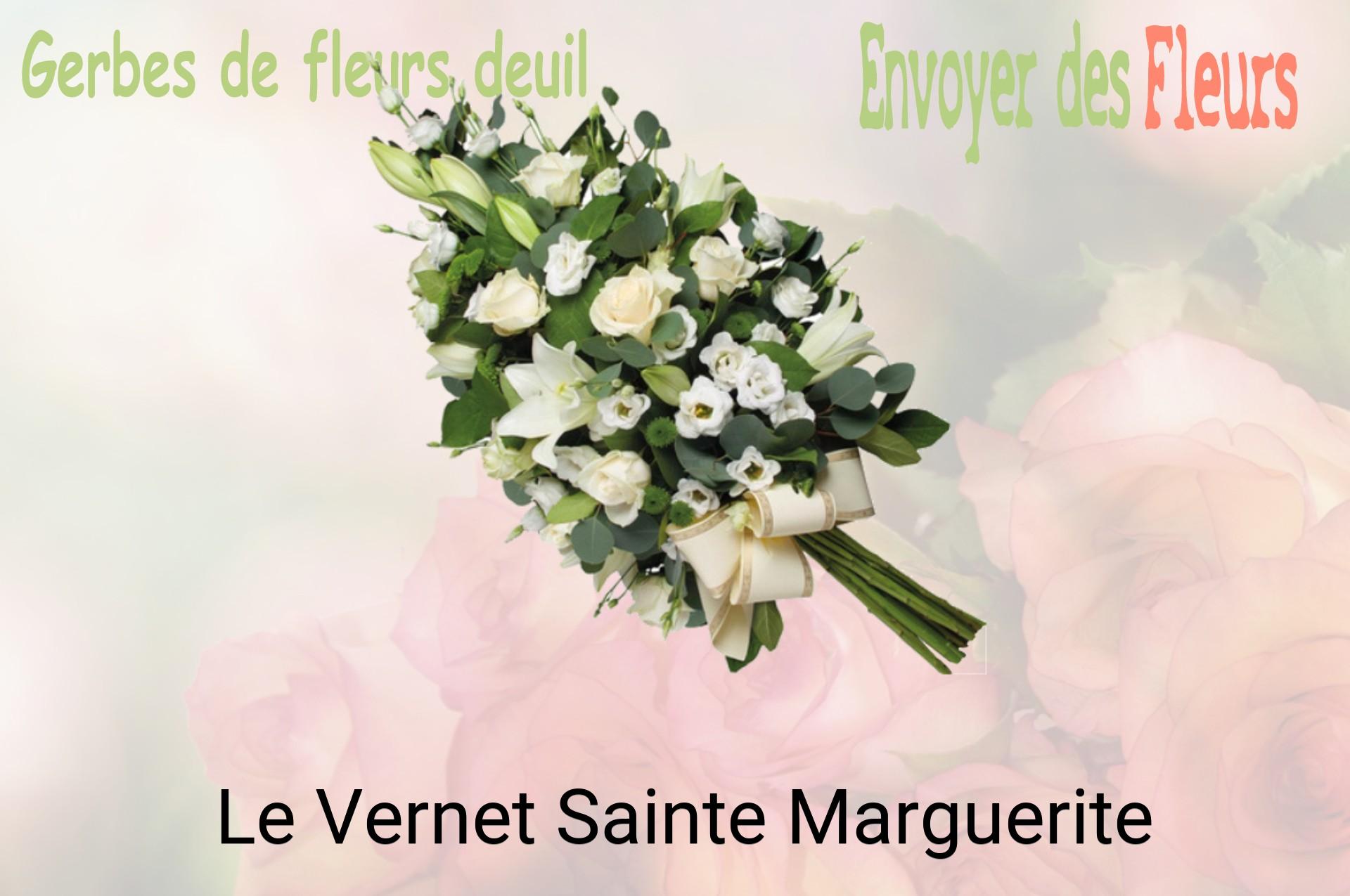 Gerbe de fleurs de deuil livrée à Le Vernet-Sainte-Marguerite